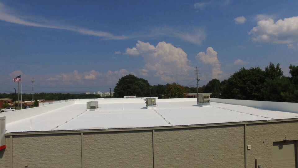 Sky View of Foam Filled Roof
