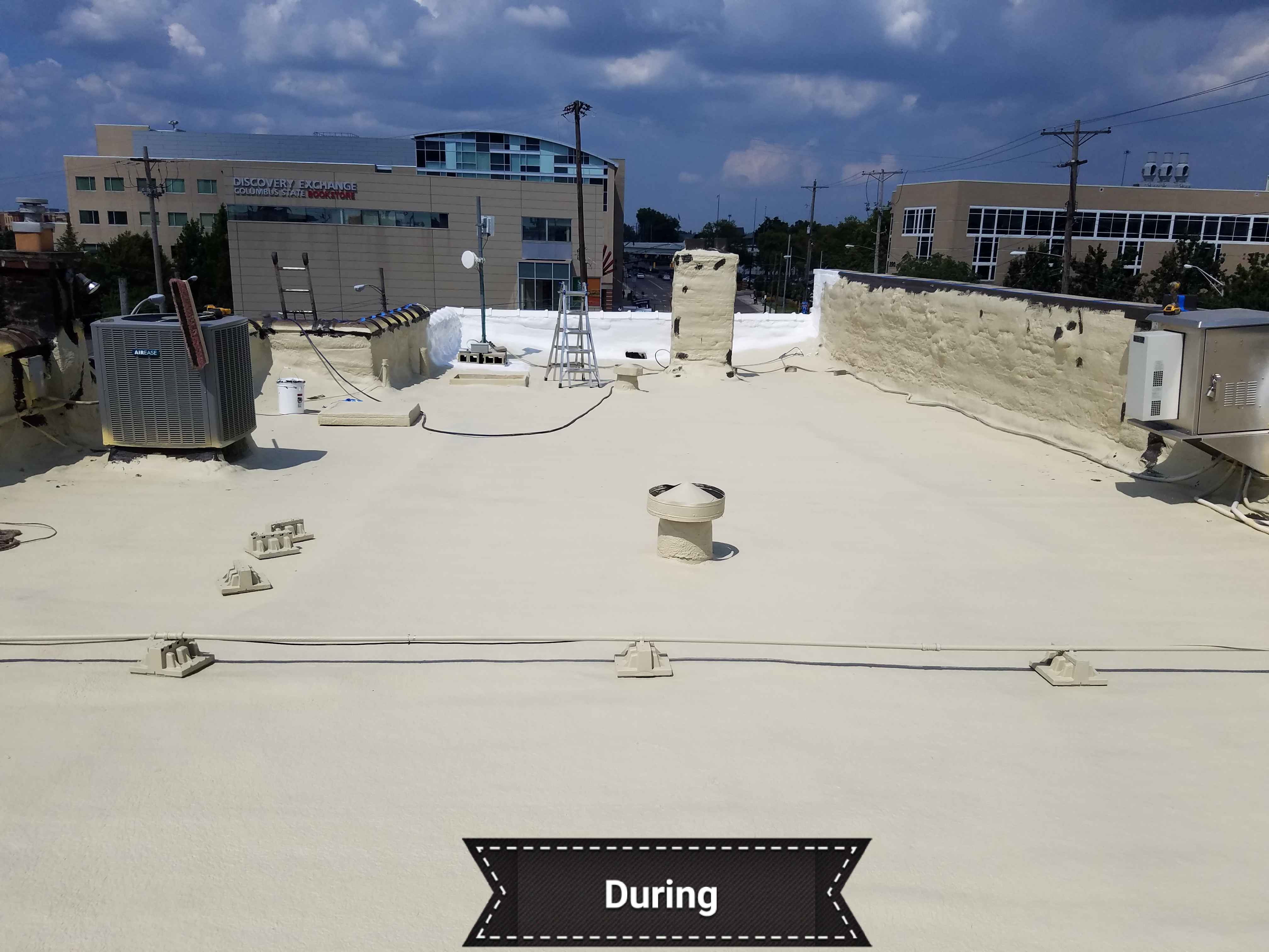 Cleaned Roof Before Foaming